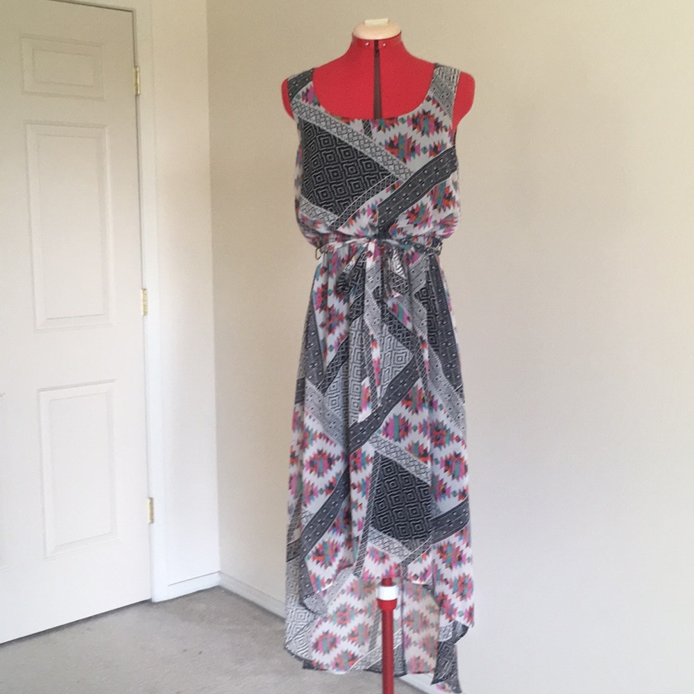 Geometric high-low Dress size 8